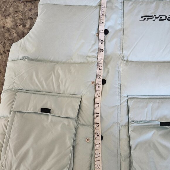 Spyder Down Vest pastel blue, Medium - Picture 8 of 11